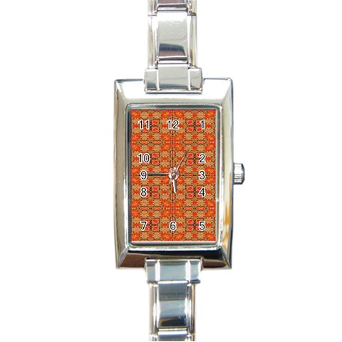 Curviness (2) Rectangle Italian Charm Watch from ArtsNow.com Front