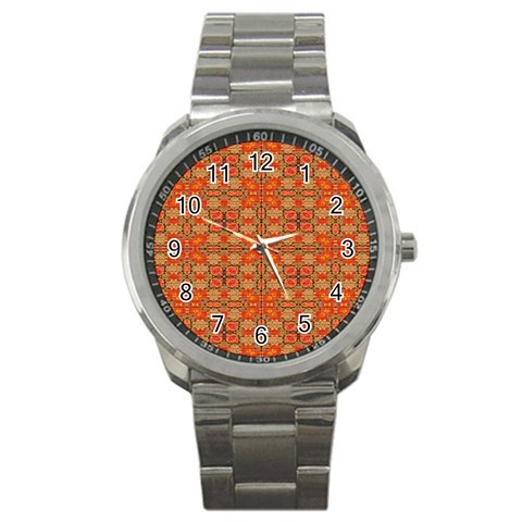 Curviness (2) Sport Metal Watch from ArtsNow.com Front
