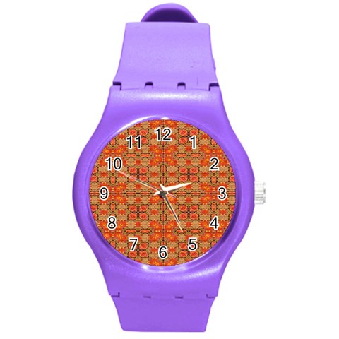 Curviness (2) Round Plastic Sport Watch (M) from ArtsNow.com Front