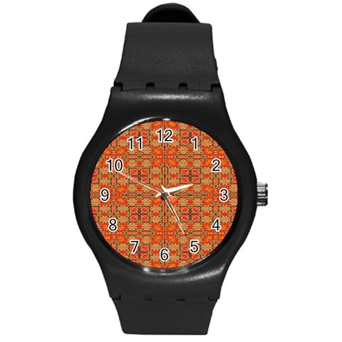 Curviness (2) Round Plastic Sport Watch (M) from ArtsNow.com Front
