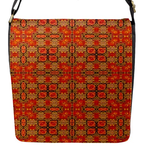 Curviness (2) Flap Closure Messenger Bag (S) from ArtsNow.com Front