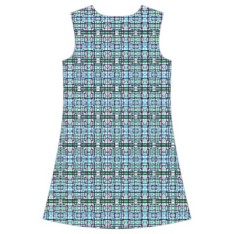 Kids  Short Sleeve Velvet Dress from ArtsNow.com Back