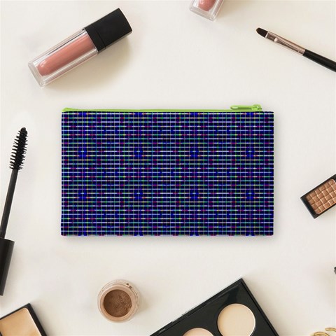 Holoplaid Cosmetic Bag (Small) from ArtsNow.com Back