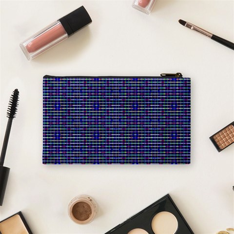 Holoplaid Cosmetic Bag (Small) from ArtsNow.com Back