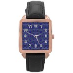Holoplaid Rose Gold Leather Watch 