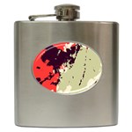 Abstract Colorful Pattern Hip Flask (6 oz)