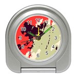 Abstract Colorful Pattern Travel Alarm Clock