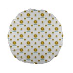 Uruguay Symbol Motif Pattern Standard 15  Premium Flano Round Cushions