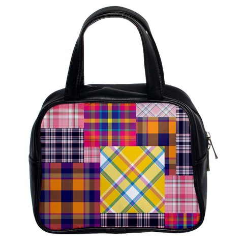 Checks Pattern Classic Handbag (Two Sides) from ArtsNow.com Front