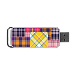 Checks Pattern Portable USB Flash (Two Sides) from ArtsNow.com Front