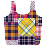 Checks Pattern Full Print Recycle Bag (XXL)