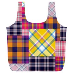 Checks Pattern Full Print Recycle Bag (XXXL) from ArtsNow.com Front