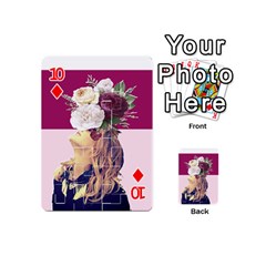Flower Girl Playing Cards 54 Designs (Mini) from ArtsNow.com Front - Diamond10