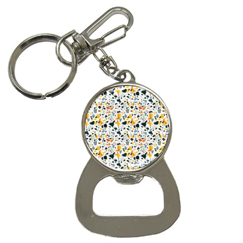 Abstract Seamless Pattern Bottle Opener Key Chain from ArtsNow.com Front