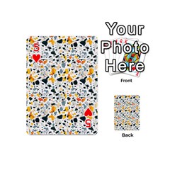Abstract Seamless Pattern Playing Cards 54 Designs (Mini) from ArtsNow.com Front - Heart5