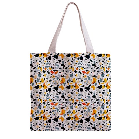 Abstract Seamless Pattern Zipper Grocery Tote Bag from ArtsNow.com Front