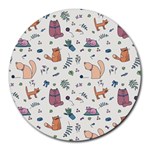 Funny Cats Round Mousepads