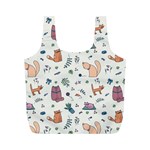Funny Cats Full Print Recycle Bag (M)