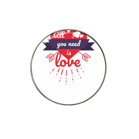 all you need is love Hat Clip Ball Marker (10 pack) from ArtsNow.com Front