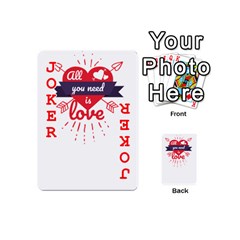 all you need is love Playing Cards 54 Designs (Mini) from ArtsNow.com Front - Joker2