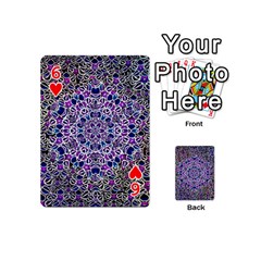 Digital Painting Drawing Of Flower Power Playing Cards 54 Designs (Mini) from ArtsNow.com Front - Heart6