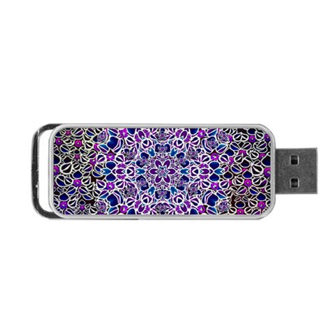 Digital Painting Drawing Of Flower Power Portable USB Flash (Two Sides) from ArtsNow.com Front