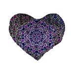 Digital Painting Drawing Of Flower Power Standard 16  Premium Heart Shape Cushions