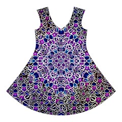 Digital Painting Drawing Of Flower Power Short Sleeve V Front