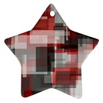 Abstract tiles, mixed color paint splashes, altered Ornament (Star)