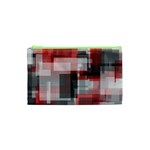 Abstract tiles, mixed color paint splashes, altered Cosmetic Bag (XS)