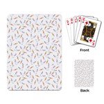Cute Bunnies and carrots pattern, light colored theme Playing Cards Single Design (Rectangle)
