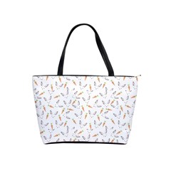Cute Bunnies and carrots pattern, light colored theme Classic Shoulder Handbag from ArtsNow.com Front