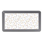 Cute Bunnies and carrots pattern, light colored theme Memory Card Reader (Mini)