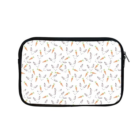 Cute Bunnies and carrots pattern, light colored theme Apple MacBook Pro 13  Zipper Case from ArtsNow.com Front