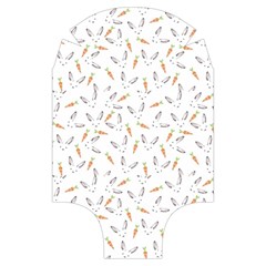 Cute Bunnies and carrots pattern, light colored theme Luggage Cover (Small) from ArtsNow.com Back