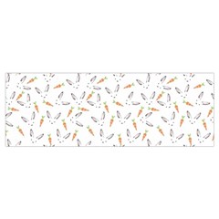 Cute Bunnies and carrots pattern, light colored theme Wristlet Pouch Bag (Small) from ArtsNow.com Bottom