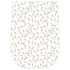 Cute Bunnies and carrots pattern, light colored theme Wristlet Pouch Bag (Small) from ArtsNow.com Right Side