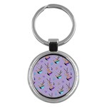 Japanese Ramen Sushi Noodles Rice Bowl Food Pattern Key Chain (Round)