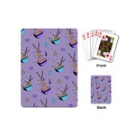 Japanese Ramen Sushi Noodles Rice Bowl Food Pattern Playing Cards Single Design (Mini)