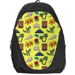 Tropical Island Tiki Parrots, Mask And Palm Trees Backpack Bag