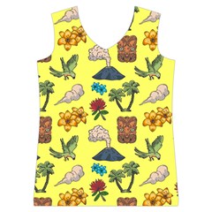 Tropical Island Tiki Parrots, Mask And Palm Trees Women s Basketball Tank Top from ArtsNow.com Front