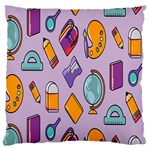 Back To School And Schools Out Kids Pattern Large Flano Cushion Case (Two Sides)