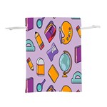 Back To School And Schools Out Kids Pattern Lightweight Drawstring Pouch (S)