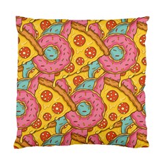 Fast Food Pizza And Donut Pattern Standard Cushion Case (Two Sides) from ArtsNow.com Back