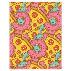 Fast Food Pizza And Donut Pattern Drawstring Bag (Large) from ArtsNow.com Back
