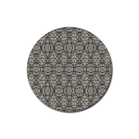 Steampunk Camouflage Design Print Rubber Coaster (Round)  from ArtsNow.com Front