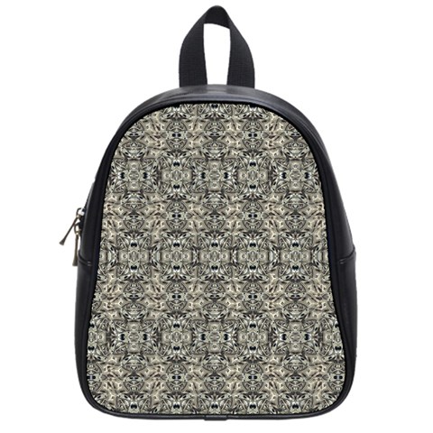 Steampunk Camouflage Design Print School Bag (Small) from ArtsNow.com Front