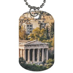 Athens Aerial View Landscape Photo Dog Tag (Two Sides) from ArtsNow.com Front