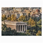Athens Aerial View Landscape Photo Large Glasses Cloth (2 Sides)