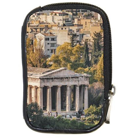 Athens Aerial View Landscape Photo Compact Camera Leather Case from ArtsNow.com Front